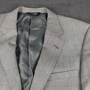 JOS A‎ BANK Signature Collection Mens Wool Plaid Sport Coat Blazer R42